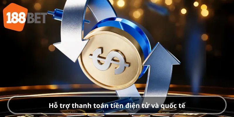 Hỗ trợ thanh toán tiền điện tử và quốc tế