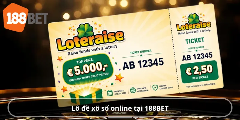 Lô đề xổ số online tại 188BET